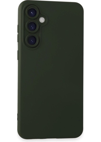 Samsung Galaxy S23 Fe Kılıf Nano Içi Kadife Silikon - Koyu Yeşil - KA4401-8023