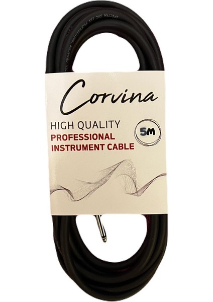 5 Metre Siyah Jak Enstrüman Kablosu