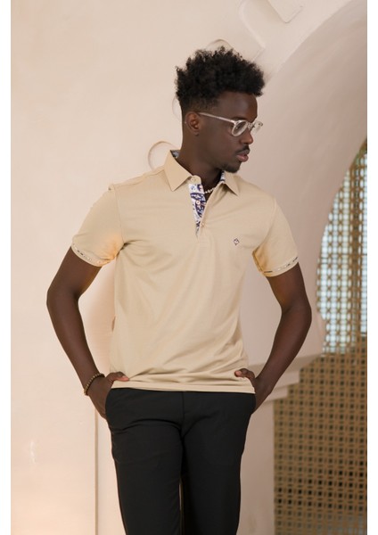 Regular Fit Yaka Garnili Pamuklu Polo Yaka T-Shirt fiyatları