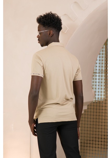 Regular Fit Yaka Garnili Pamuklu Polo Yaka T-Shirt modelleri