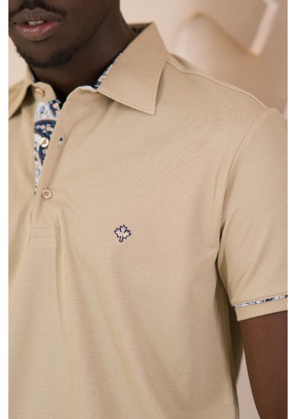 Regular Fit Yaka Garnili Pamuklu Polo Yaka T-Shirt fırsatları