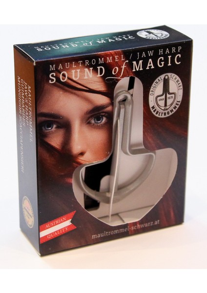 Musik Schwarz Joy Gümüş Renk Ağız Kopuzu Jaw Harp No:8 74MM