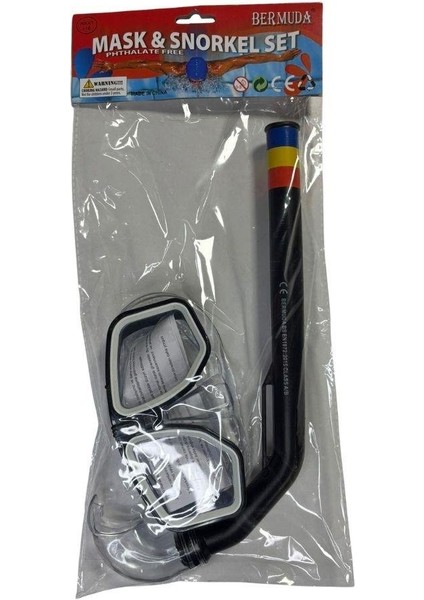Bermuda Pvc Maske Snorkel Set AK405 Siyah fırsatları