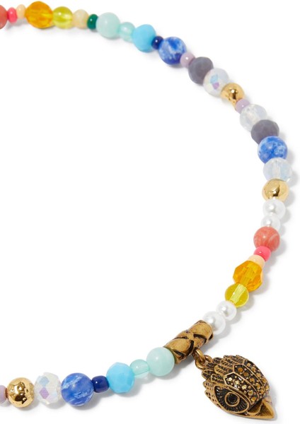 Mixed Bead Eagle Kolye, Renkli Boncuklu ve Kartal Detaylı fiyatları