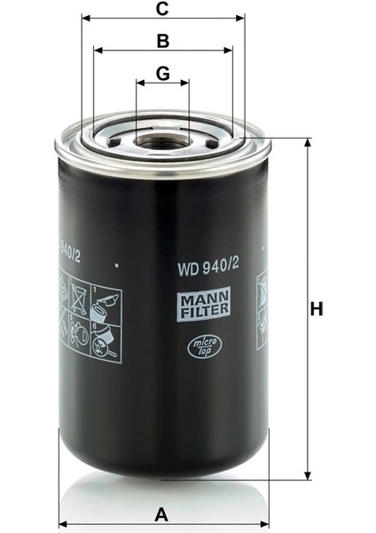 Wd 940/2 - Yağ Filtresi - Mann Fılter fiyatları