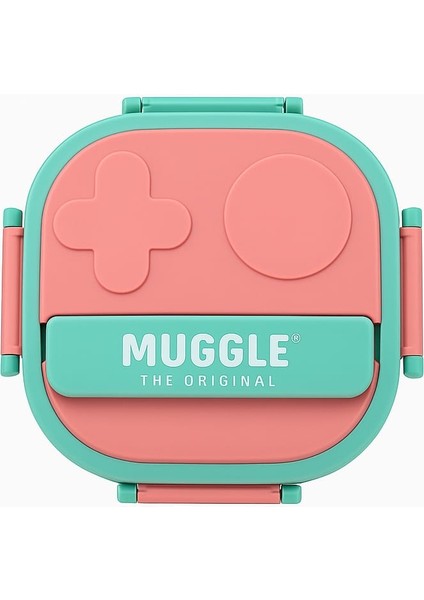 Muggle 500 ml Paslanmaz Çelik Yemek Kabı 3 Bölmeli Beslenme Kabı Lunch Box Yemek Termosu Sefer Tası
