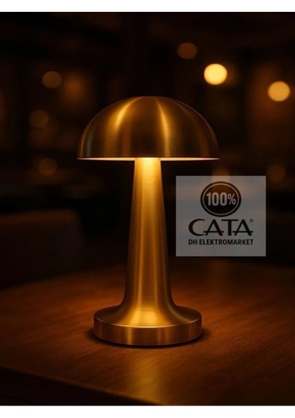 Şarjlı Antik Masa Lambası, Sarı, Modern ve Şık Tasarım, Ev ve Ofis Kullanımı fırsatları