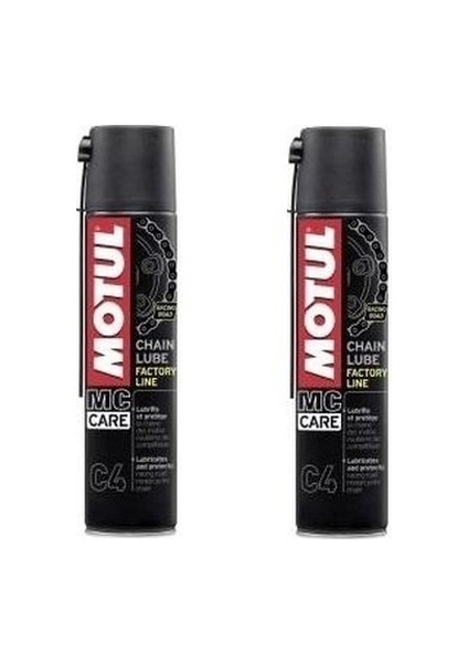 C4 Racing Motosiklet Zincir Yağlama Spreyi 2 x 400 ml