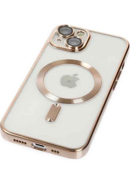 Newface iPhone 14 Plus Kılıf Kross Magneticsafe Kapak - Gold indirimleri