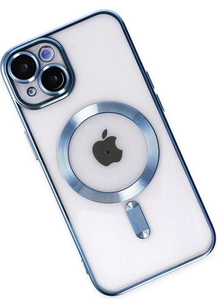 Newface iPhone 14 Plus Kılıf Kross Magneticsafe Kapak - Sierra Blue modelleri