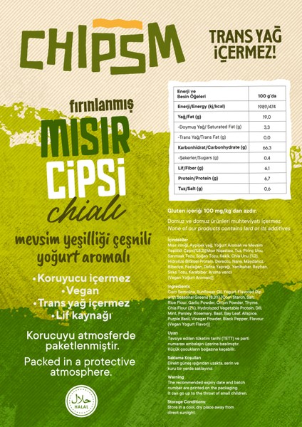 Chıpsm Mısır Cips Mevsim Yeşillikli Chialı 5'li Paket fiyatları