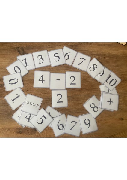 Sayıları Öğreniyorum 0-10 Sayılar 4 Işlem Kartları modelleri
