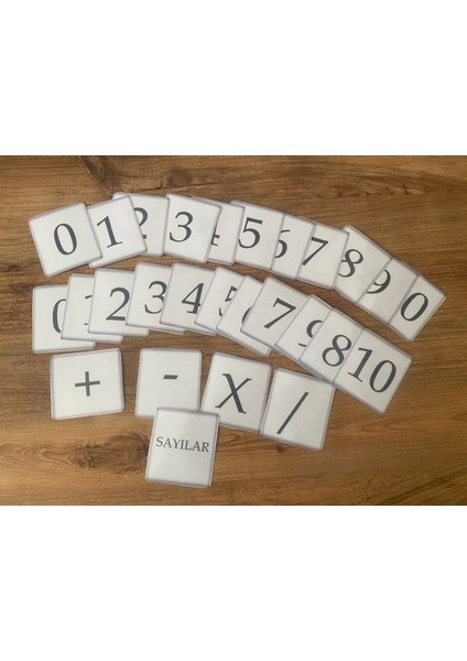 Sayıları Öğreniyorum 0-10 Sayılar 4 Işlem Kartları fırsatları