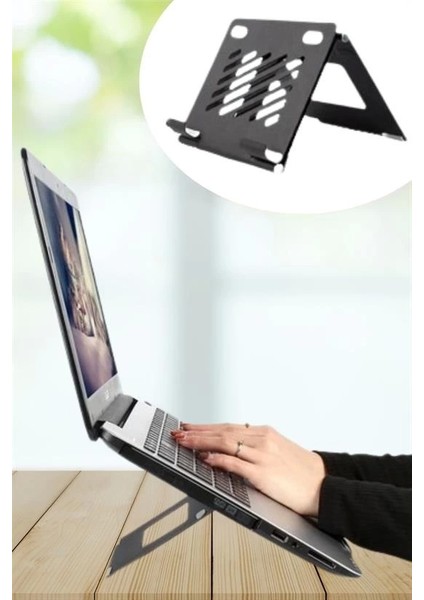 Ayarlanabilir Metal Dizüstü Destek Tabanı Katlanabilir Taşınabilir Laptop Sehpası Standı modelleri