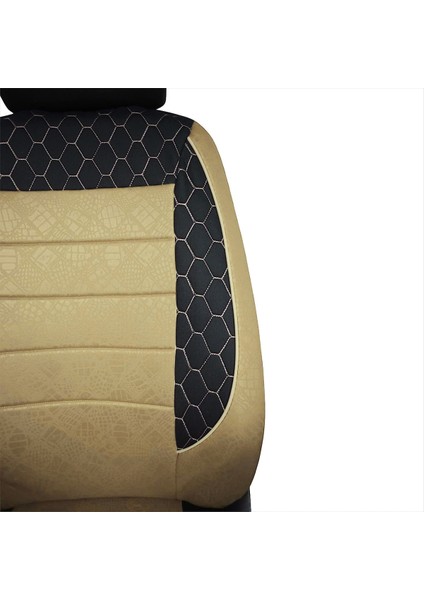 Renault Modus Uyumlu Bej Oto Koltuk Kılıfı (Tam Takım Ön Arka Araç Koltuk Kılıfı) fırsatları