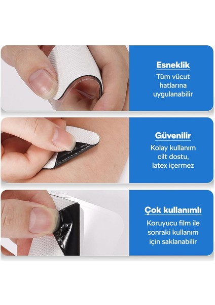 5 Paket, 20 Adet 5x5 cm Güçlendirilmiş Esnek Kıvrılabilir Elektrot Pedi fırsatları