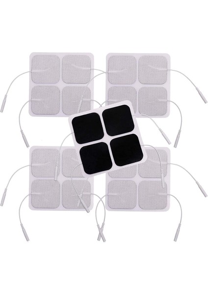 5 Paket, 20 Adet 5x5 cm Güçlendirilmiş Esnek Kıvrılabilir Elektrot Pedi