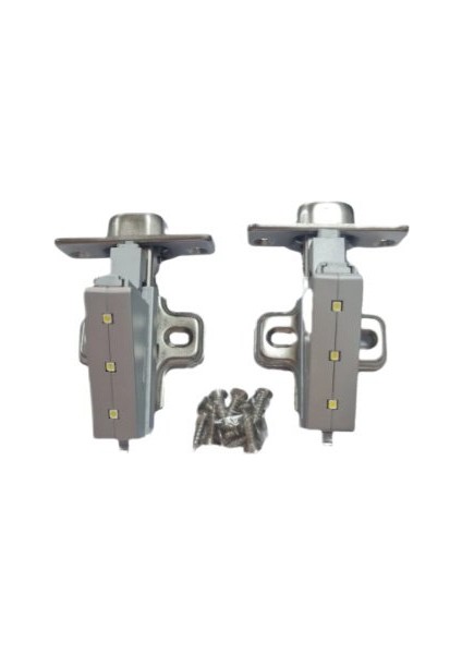 LED Işıklı Frenli Düz Menteşe / 2 Adet modelleri