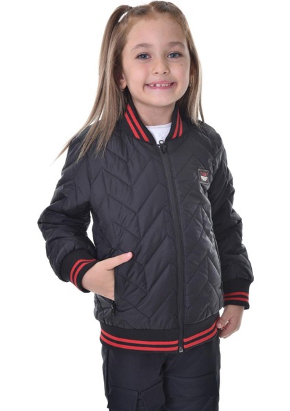 Kız Çocuk Kolej Yaka Astarlı Su ve Rüzgar Geçirmez Fermuarlı Cep Mont Ceket fiyatları