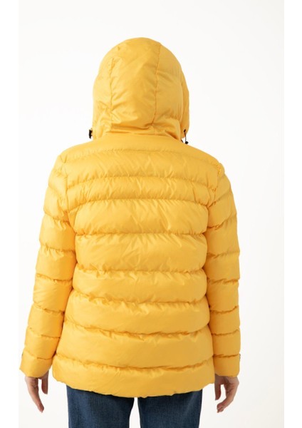 Kadın Kapüşonlu Polarlı Su Geçirmez Rüzgara Dayanıklı Şişme Mont & Kaban & Parka fırsatları