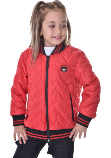 Kız Çocuk Kolej Yaka Astarlı Su ve Rüzgar Geçirmez Fermuarlı Cep Mont Ceket indirimleri