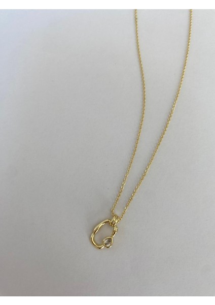 Xuping Minimal Oval Taş Detaylı Gold Kolye fiyatları