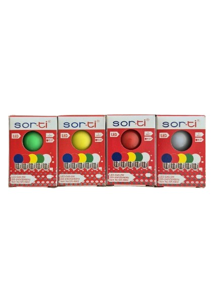 2W Gece Kırmızı LED Top Ampul E27 - SR-4902K