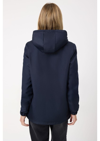 Spor Kadın Kürklü Su ve Rüzgar Geçirmez Kapüşonlu Mont Parka fırsatları