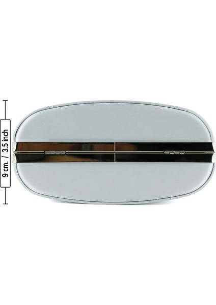 Gümüş Saten Kristal Taşlı Metal Saplı Zincir Askılı Abiye Çanta indirimleri