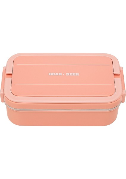 Beer & Deer Çelik Sızdırmaz 750 ml Beslenme Kabı Lunch Box Saklama Kutusu Sefer Tası Yemek Kutusu