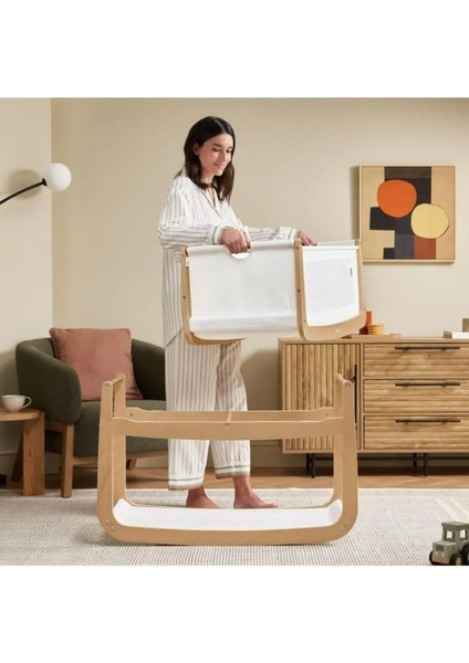 Pod5 Yatak Başı Beşiği, 3’ü 1 Arada Tasarım, Sallanan Stand, Nefes Alabilen File Şilte fırsatları