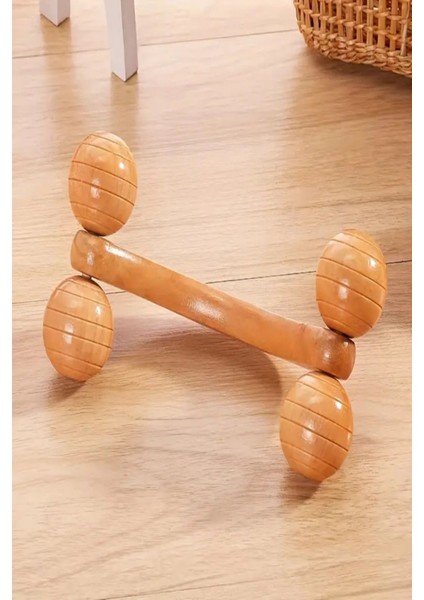 Doğal Ahşap Masaj Rulosu ile Kasları Rahatlatın, Gerginliği Azaltın fırsatları