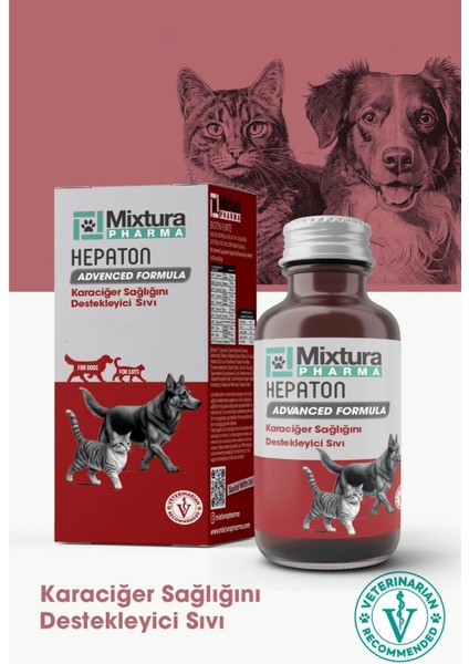 Hepaton Kedi ve Köpek Karaaciğeer Destekleyici Sıvı indirimleri