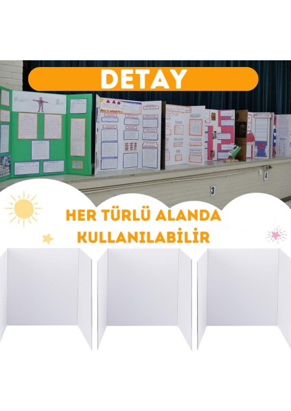 3'lü Poster Kartonu Seti A4 Hediyeli Kesilebilir Dayanıklı Ev Iş Ofis Okul Sunum Kartonu fiyatları