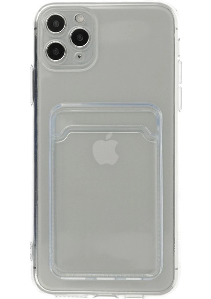Newface iPhone 11 Pro Max Kılıf Kart Şeffaf Silikon - Şeffaf fiyatları
