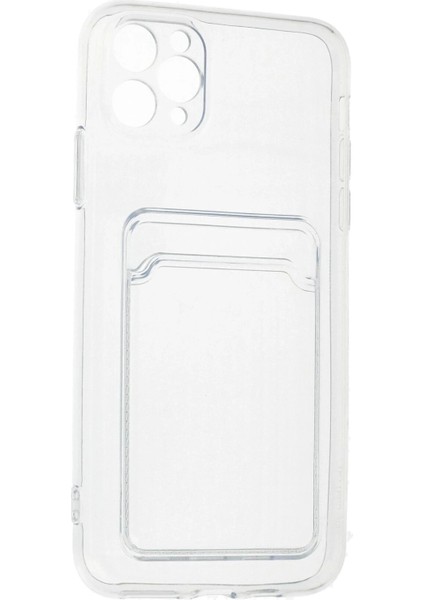 Newface iPhone 11 Pro Max Kılıf Kart Şeffaf Silikon - Şeffaf indirimleri