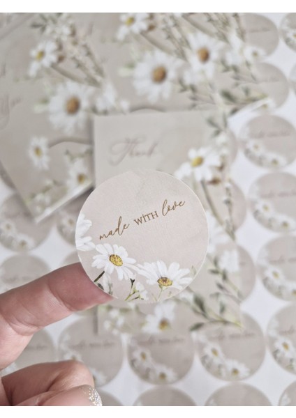 Papatya Temalı Kart ve Sticker Seti fiyatları