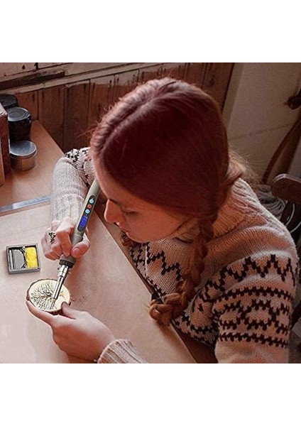 Lehim Seti 60W 220V Isı Ayarlı 37 Parça Ahşap Yakma Oyma Set, Elektrikli Havya Seti modelleri