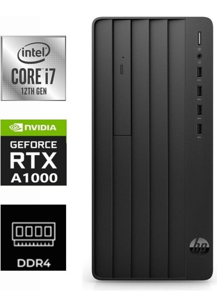 Pro Tower 290 G9 I7-12700K 9M938AT-283 8gb 4tb Nvidia Rtx A1000 Freedos Masaüstü Bilgisayar