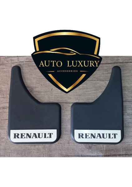 Renault Yazılı Reno Siyah Plastik Paçalık Çamurluk 2 Adet