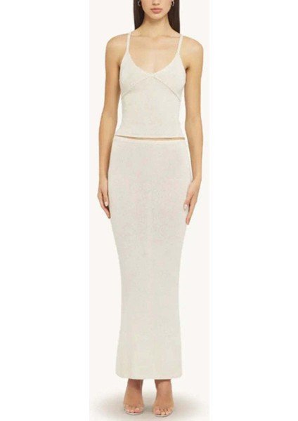 Kadınlar Için Carolina Dantel Detaylı Ivory Sequin Korse Bluz - Zarif ve Şık Tasarım fiyatları