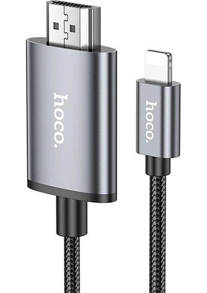 Hoco UA27 Lightning To HDMI Hdtv Dönüştürücü Adaptör (4k 30Hz) KABLO-(1903) - KA5380-9945