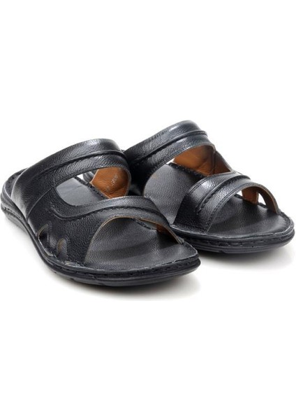 PS-33540 Ortopedik Erkek Masaj Tabanlı Hakiki Deri Terlik fiyatları