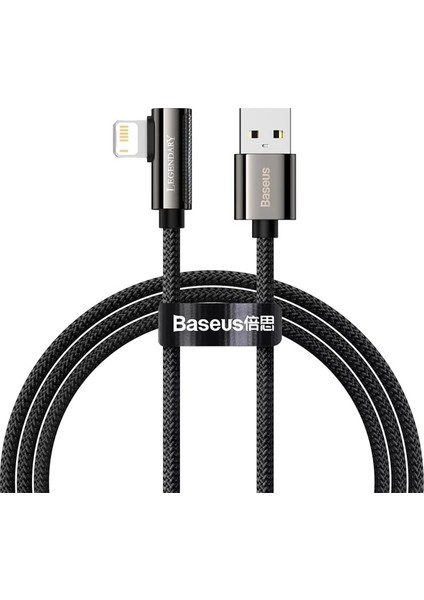 Baseus Legend Elbow USB To iPhone Lightning 2.4A Hızlı Data Şarj Kablosu 1M-(1903 - KA4946-6632