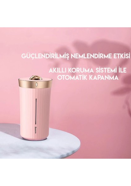 Baseus Whale Araç ve Ev Ultrasonik Hava Nemlendirici Gece LAMBASI-(1903) - KA1970-1676 modelleri
