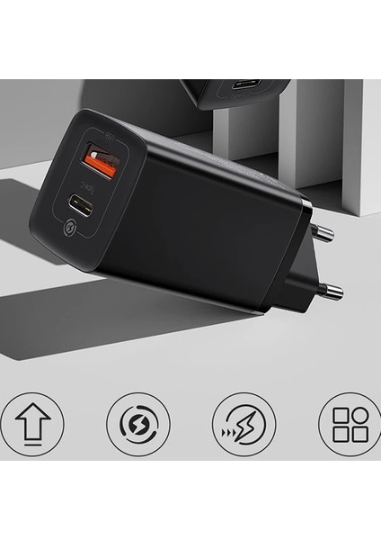 Baseus Gan2 Lite 65W Hızlı Şarj Aleti Pd Quick CHARGING-(1903) - KA6882-5012 fırsatları