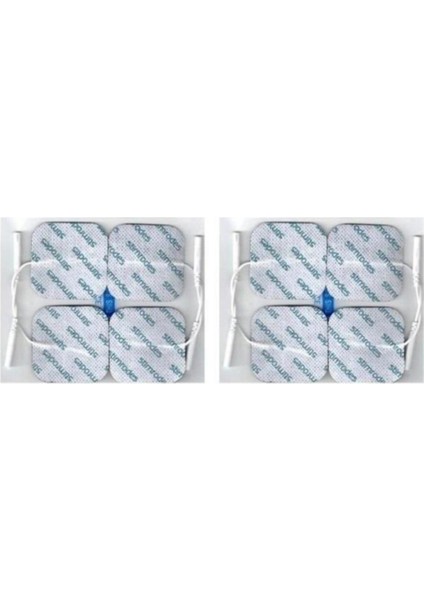 Tens Cihazı Pedi 5x5 cm 8'li, Tüm Markalarla Uyumludur, Rahatlık ve Konfor Sağlar