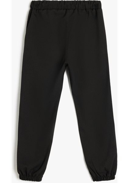 Yeni Sezon Standart Bel Cepli Düğme Detaylı Basic Jogger Pantolon