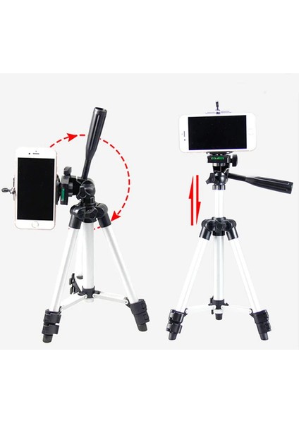 Ally 65CM Alüminyum Cep Telefonu+Kamera Tripod STAND-(1903) - KA8712-2611 fırsatları