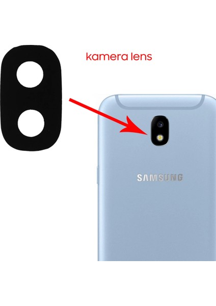 Galaxy J330 J3 2017 J530 J5 2017 J730 J7 2017 Için Kamera Lens KAPAK-(1903) - KA9314-4093